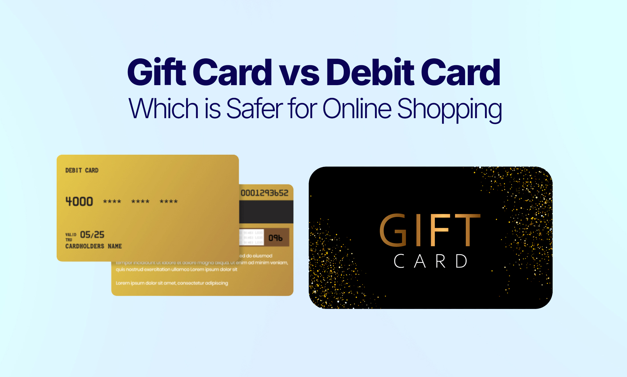 Gift card vs Debit card